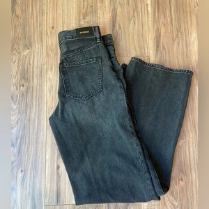 express black wide leg jeans
